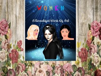 WOMEN - A Beautiful Work Of Art Coloring Pages. PRINTABLE! Digital Download.