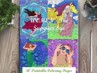 Women-The Superior Sex Printable Coloring Pages For Adults