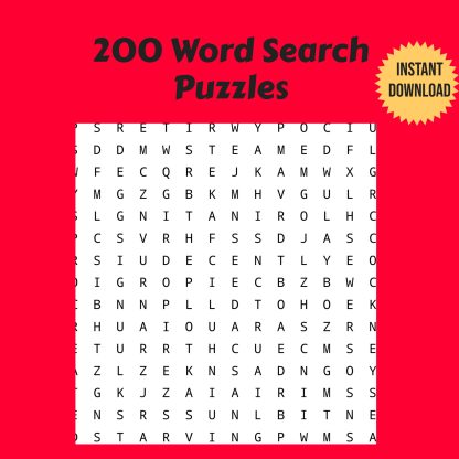 200 Word Search Puzzles