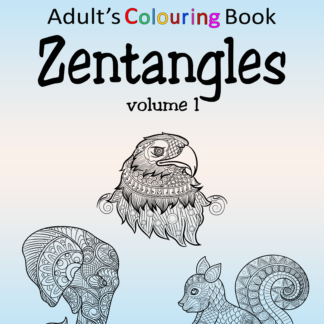 aMazing Adult Colouring Zentangles volume 1 40 Animal themed Designs printable digital download for grownups colouring pages
