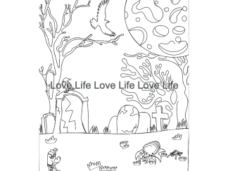 Zombie lover background coloring pages- 30 digital downloadable png, svg, and pdf images