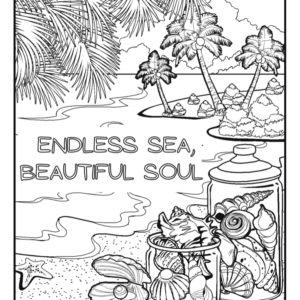 Cover of Endless Sea, Beautiful Soul Coloring Pages for Adults