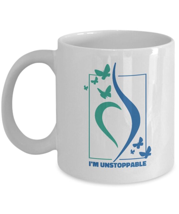 Eating disorder .Neda Coffee Mug . awareness. unstoppable affirmation .of strength