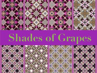 PRINTABLE Shades of Grapes Digital Paper Pack Scrapbook Paper Set of 8 Sheets
