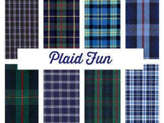 PRINTABLE PLAID FUN Digital Paper Pack Scrapbook Paper Set of 8 Sheets