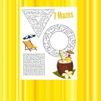 DIGITAL DOWNLOAD “aMAZing puzzles” 7 puzzles