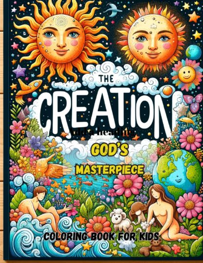 The Creation-God's Masterpiece Coloring Pages/DIGITAL DOWNLOAD! - Image 2