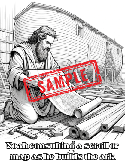 Noah's Ark Adventure. A Coloring Journey Digital Download - Image 2