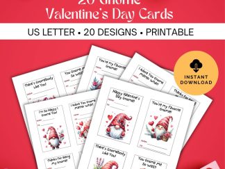 Gnome Valentine's Day Cards